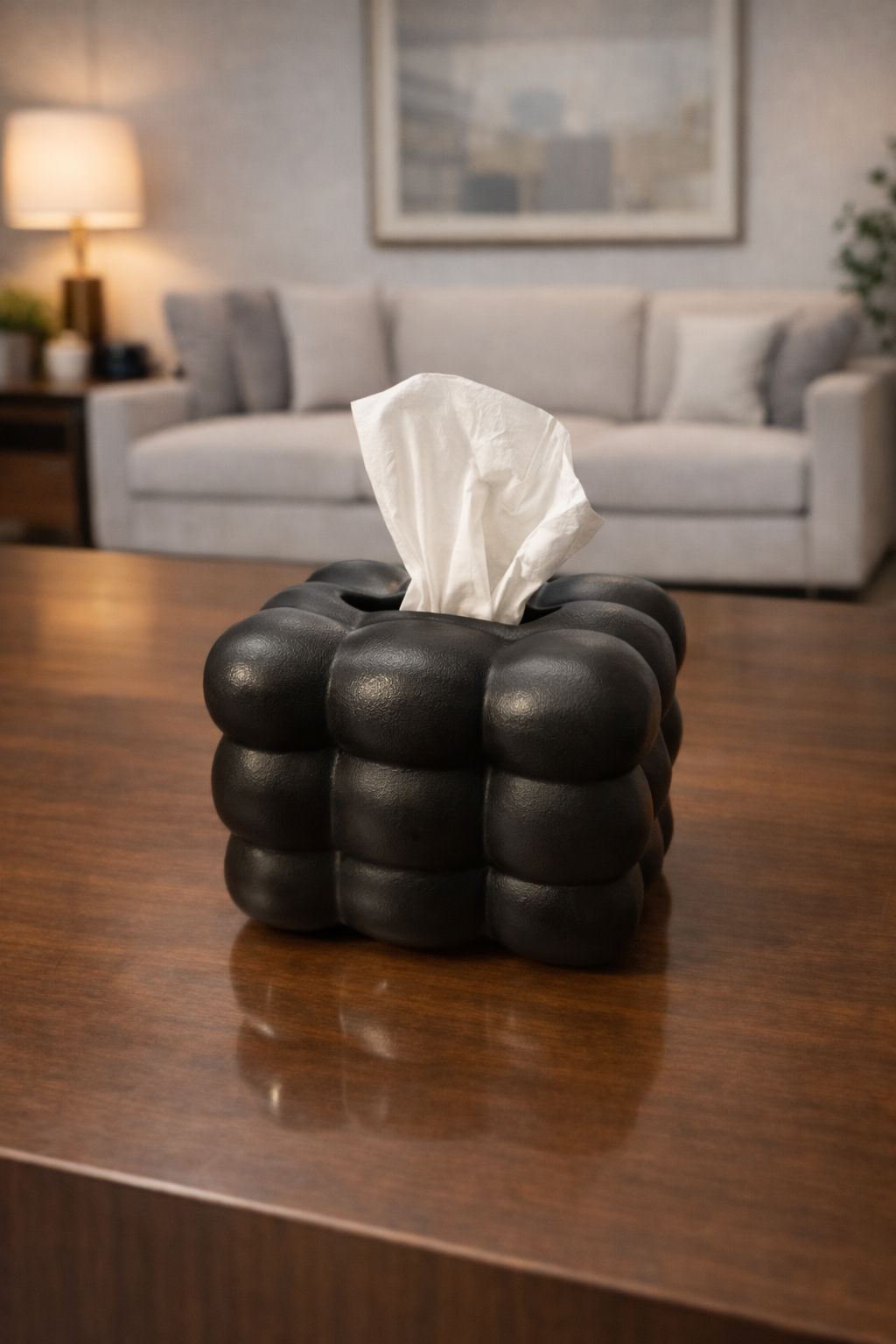 Minimalist Bubble Design Tissue Holder