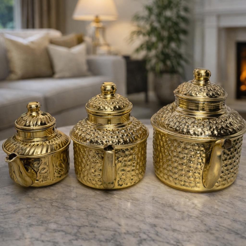Traditional Brass Tea Kettle